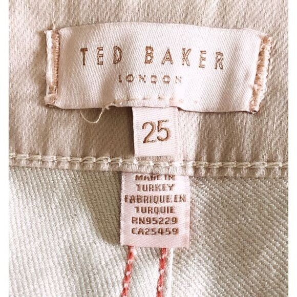 Ted Baker Katarie Coated Skinny Jeans, Baby Pink, size 25 , New with Tag - Picture 12 of 16